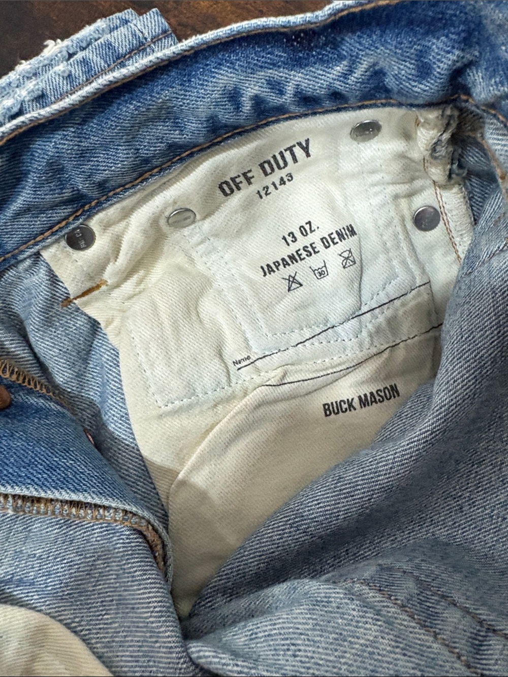 Buck Mason Off Duty Jeans Women’s 24 Light Wash High Rise Denim $208 - Picture 5 of 12